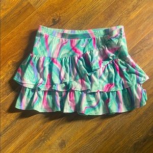Multi-color swirled skirt